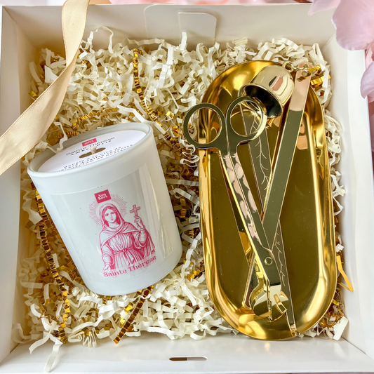 Coffret bougie Sainte & Set d’accessoires