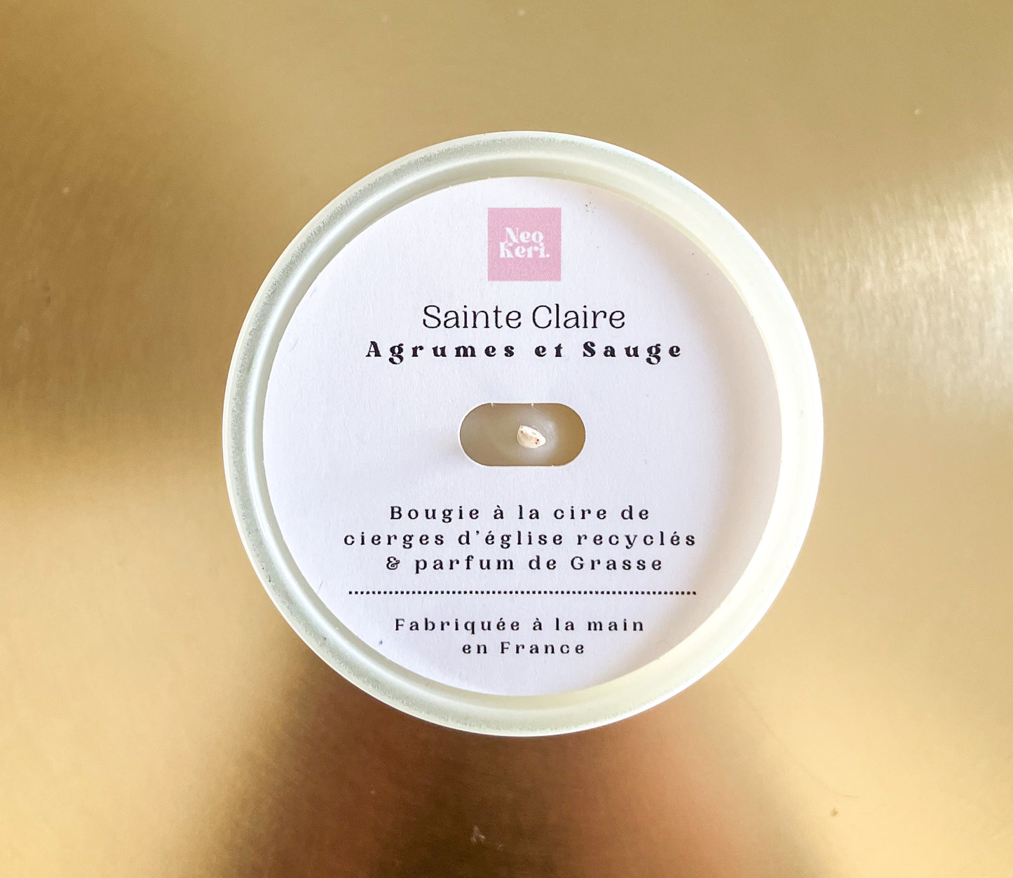 Bougie Sainte Claire d'Assises - Agrumes et Sauge